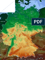 Mapa Fisico de Alemania 776x1024