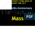 Mass (Familia Thanksgiving Mass)
