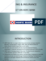 HDFC Bank Products and Services Overview | PDF