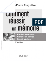 (Méthod’o.) Fragnière, Jean-Pierre-Comment réussir un mémoire _ choisir son sujet, gérer son temps, savoir rédiger-Dunod (DL 2016, 2016)