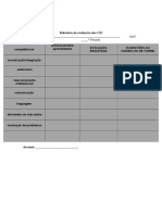 Relatório de Avaliação Dos CEI Nome Do (A) Aluno (A) : Ano/ Turma - .º Período