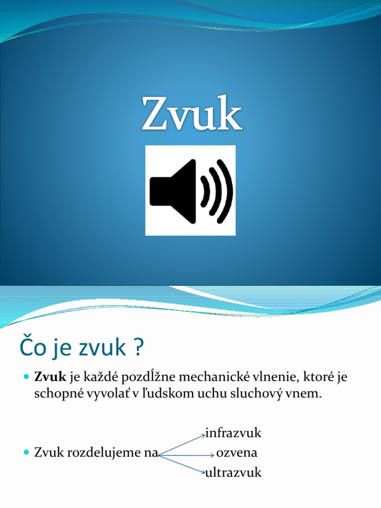 Zvuk | PDF