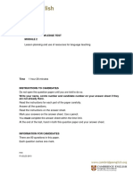 TKT Module 2 Sample Paper Document