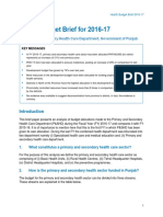 PSHD Budget Brief 2016-17