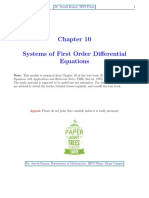 Systems of First Order DE Solutions Guide