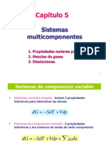 Sistemas multicomponentes y mezclas ideales de gases