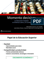 Javier Botero: Momento decisivo: La Educación Superior en América Latina y el Caribe