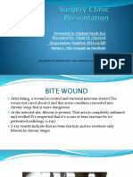 Presented To: Madam Farah Ijaz Presented By: Mian M. Naveeed Registration Number: 2013-Va-245 Subject: Bite Wound On Forelimb