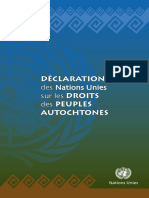 Déclaration Des Nations Unies Sur Les Droits Des Peuples Autochtones