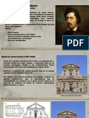 Arquitectura de Carlo Maderno | PDF | Arquitectura europea | Estilos  arquitectonicos