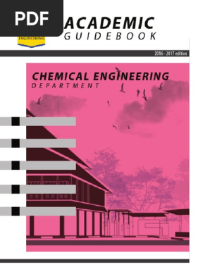 Academic Guidebook Chemical Engineering Department 2016 2017 Edition Pdf Academic Degree Engineering
