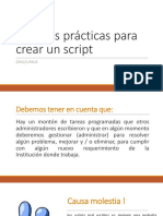 Mejores Prácticas para Crear Un Script