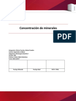 Concentracion de Minerales