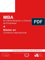 MBA + Maěster en Comercio Internacional