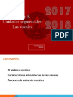 Fonología Tema 4 - Unidades Segmentales - Las Vocales