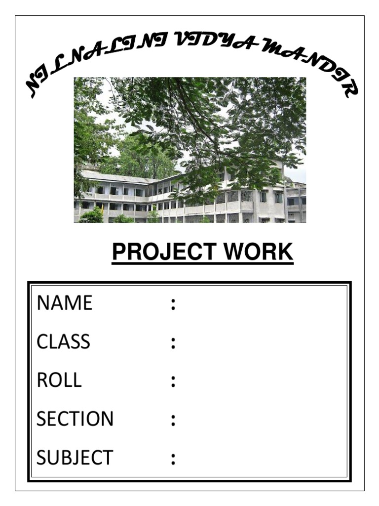 Project Front Page Template | PDF | Computers