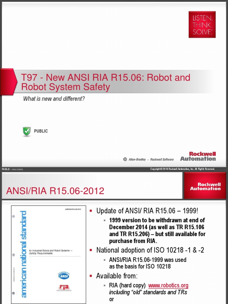 Ansi Pdf Pdf Safety Robot