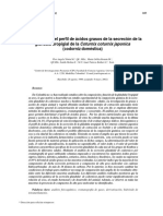 Dialnet DeterminacionDelPerfilDeAcidosGrasosDeLaSecrecionD 3242555 PDF
