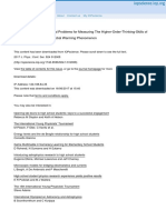 Development of Open-Ended Problems For Measuring The Higher-Order-Thinking-Skills of High School Students On Global Warming Phenomenon