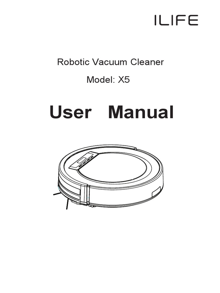 ILIFE X5 English User Manual PDF Vacuum Cleaner Equipment