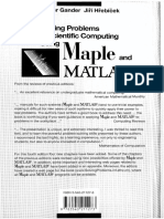 Solving Problems in Scientific Computing Using Maple and Matlab PDF