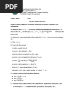 Funcoes Analiticas e Equacoes de Cauchy Riemann (1)