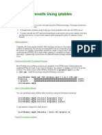 Linux Firewalls Using Iptables