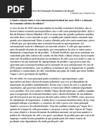 Prova de Formaçao Economica do Brasil