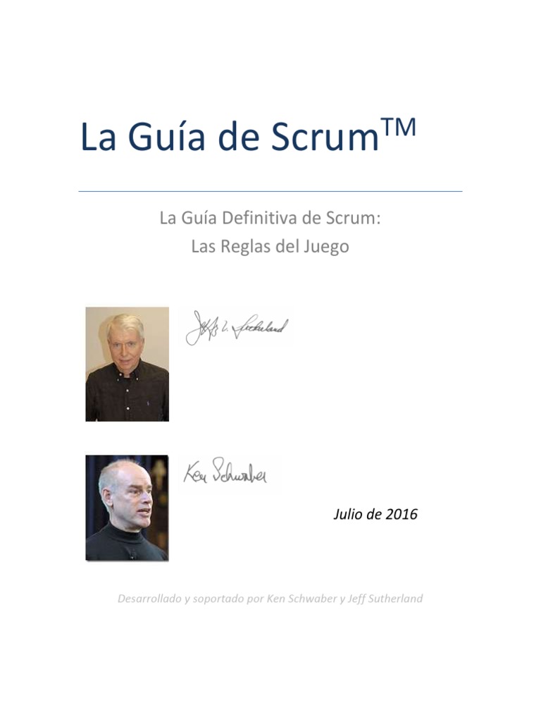 2016 Scrum Guide Spanish PDF | PDF | Scrum (desarrollo de software ...