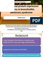 Longitudinal Protein Expression Patterns in Bronchiolitis Obliterans Syndrome