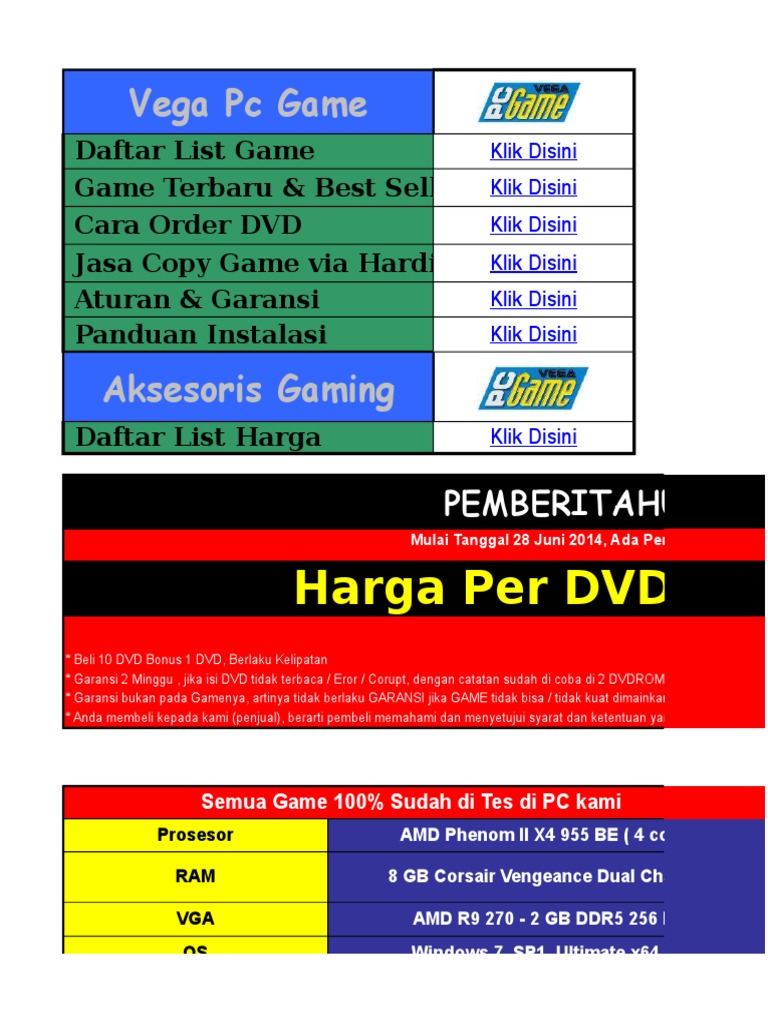List Game Pdf