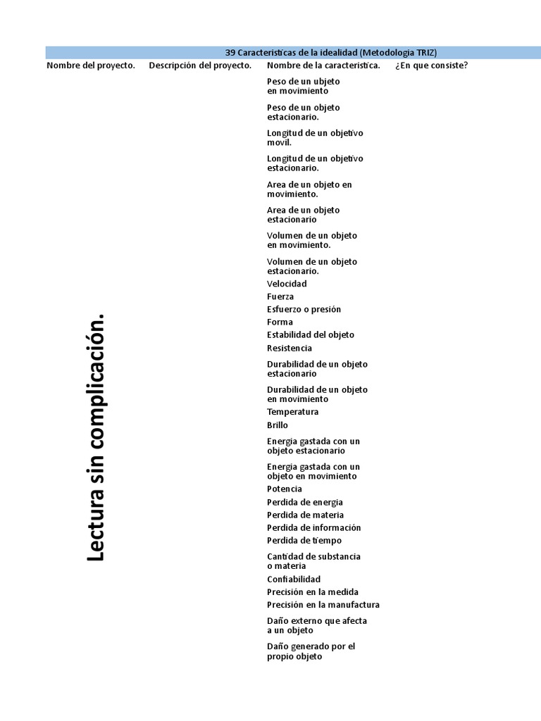 40 Principios de TRIZ | Movimiento (física) | Tecnología e ingeniería