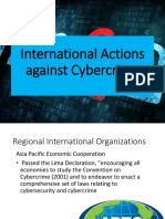 International Actions Against Cybercrime
