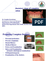 Clinical and Laboratory Steps of Complete Denture