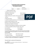 Examen Espanol 1 Primer Bimestre - Preguntas y Respuestas