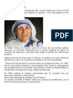 Biografia de Santa Teresa de Calcuta