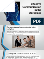 Effective Communication in The Workplace