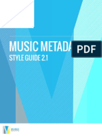 Music Metadata Style Guide