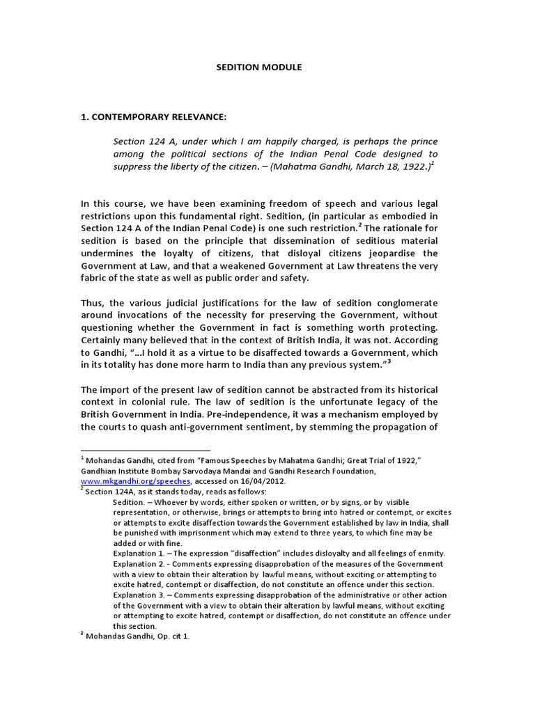12 CCMG Sedition-1 PDF | PDF | Public Sphere | Government