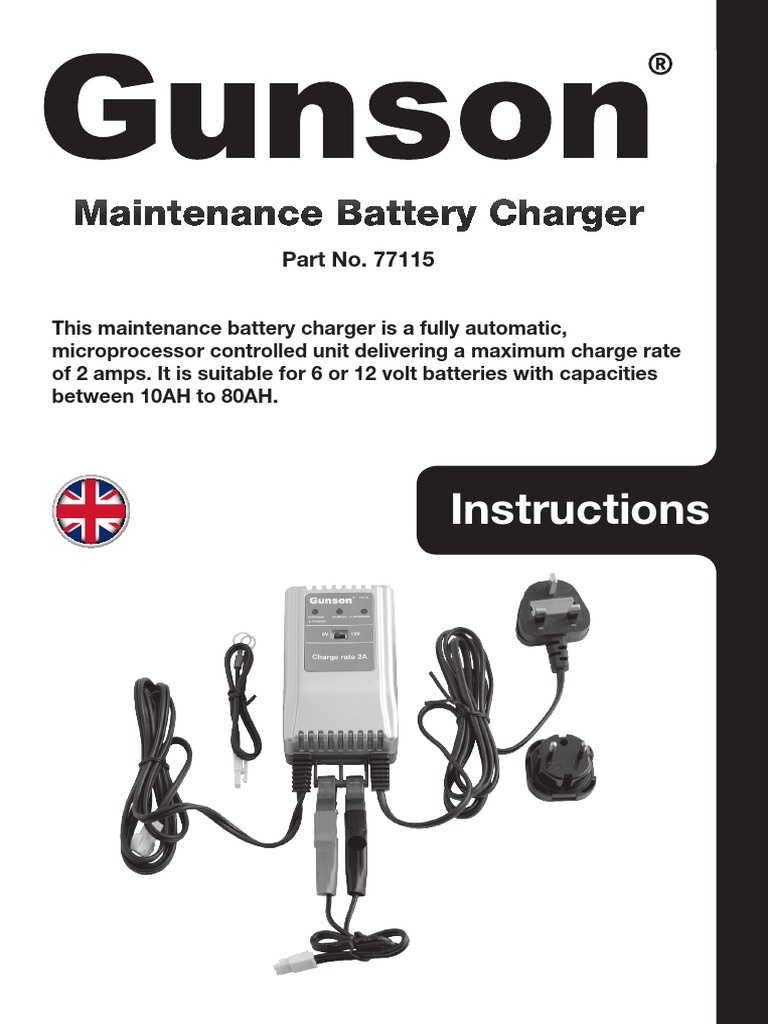 PE138 Gunson Model 77115 Maintenance Battery Charger BC715