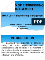 Chapter 1-The Field of Engineering Management