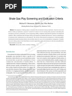 Shale Gas Play Screening and Evaluation Criteria