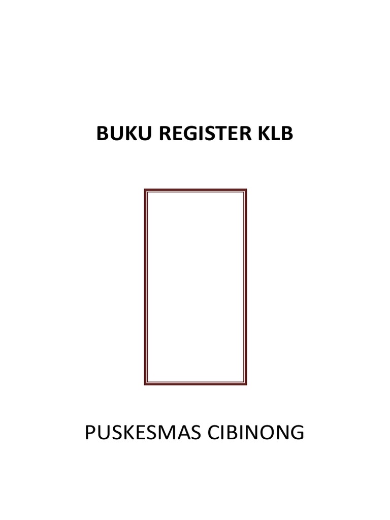 Buku Register KLB | PDF