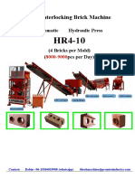 HR4-10 Automatic Hydraulic Interlocking Lego Brick Machine