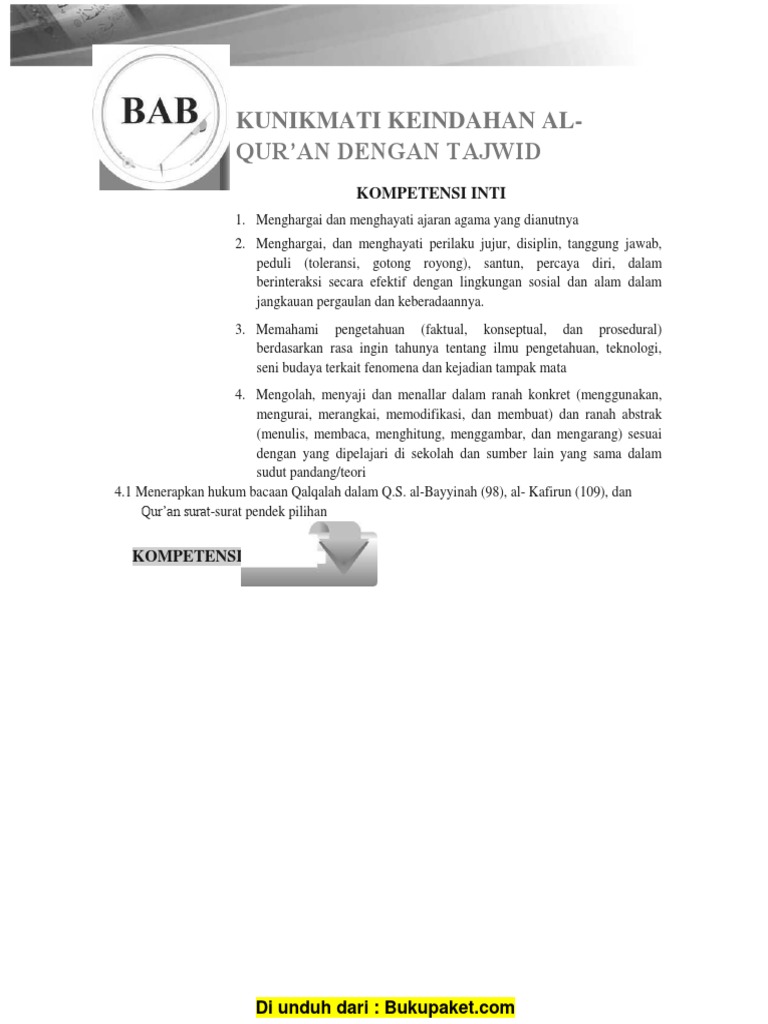 Bab 6 Kunikmati Keindahan Al Qur An Dengan Tajwid Docx