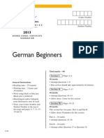 German Beg HSC Exam 2013