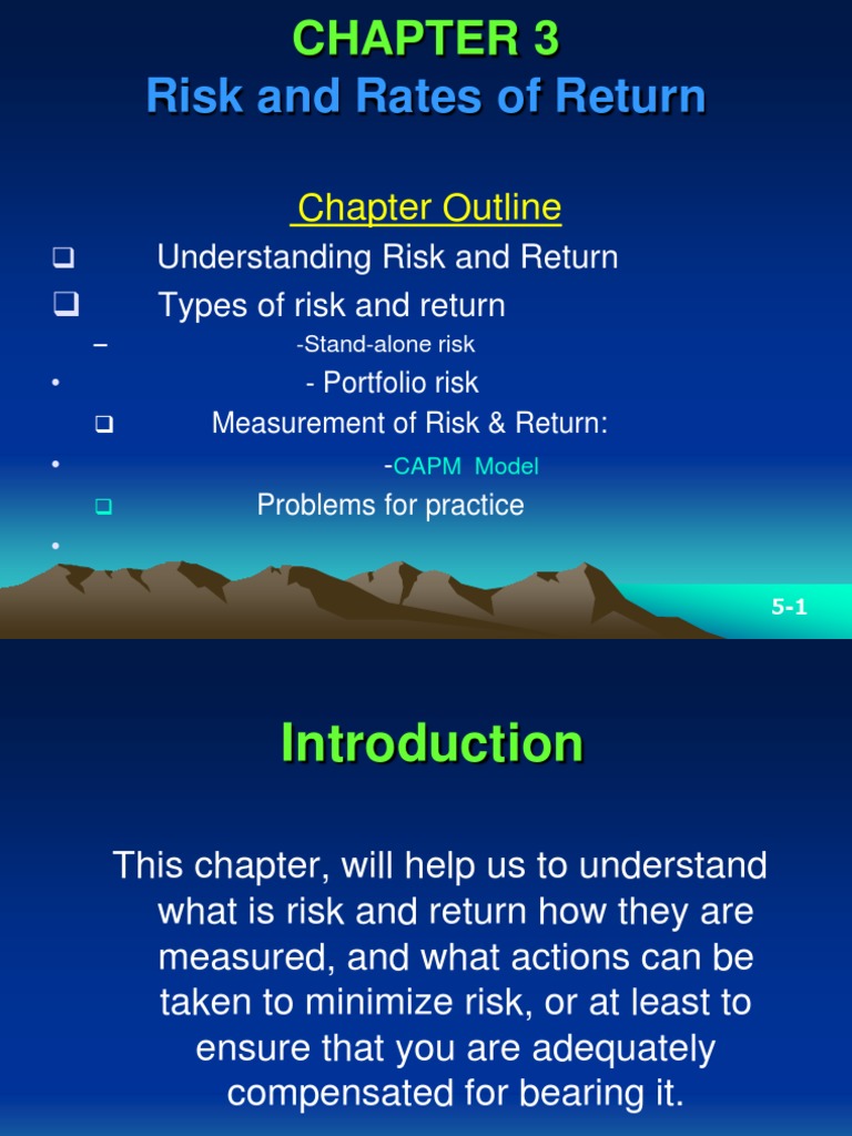 Understanding Risk and Return | PDF | Capital Asset Pricing Model ...