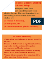 Causes of Excessive Bleeding: Vitamin K Deficiency, Hemophilia, Thrombocytopenia