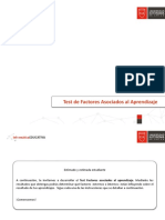 Test de Factores Asociados Al Aprendizaje