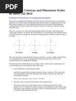 AutoCAD Line Type Scales